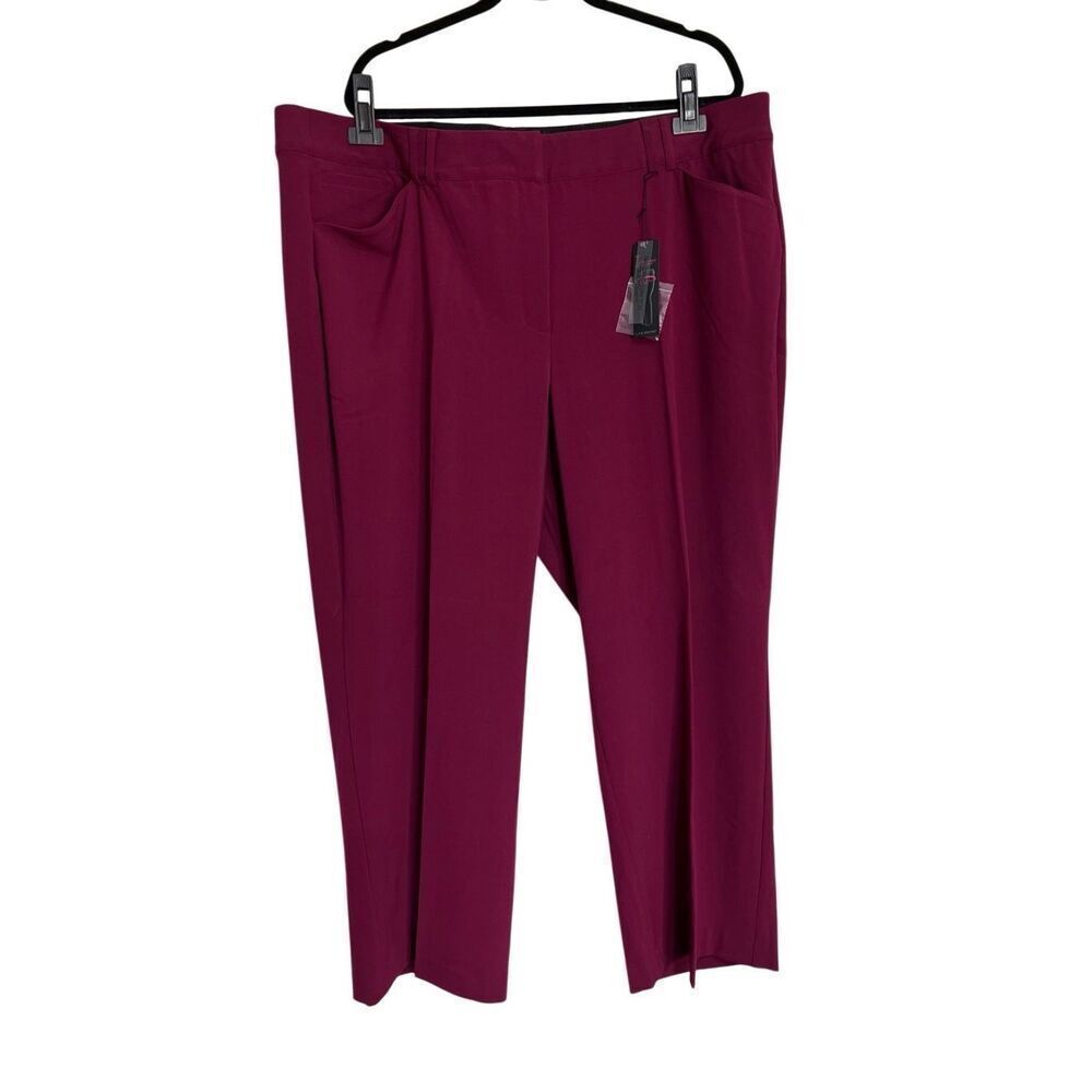 Lane Bryant Pants Womens Size 26 Burgundy The Lena Tighter Tummy Technology‎ NWT